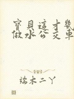 宝贝这才几天没做水公交车