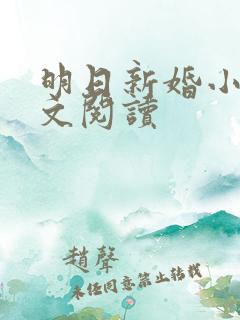 明日新婚小说全文阅读