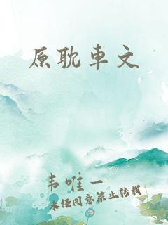 原耽车文