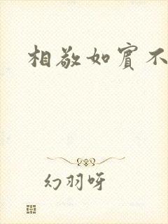 相敬如宾不相睹