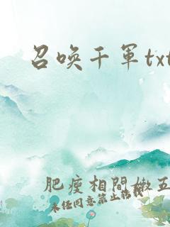 召唤千军txt