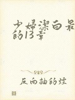 少妇洁白最刺激的13章