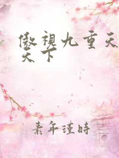 傲视九重天风凌天下