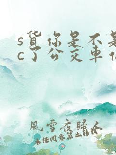 s货你是不是欠c了公交车站