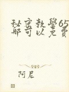 秘密教学65在哪可以免费阅读