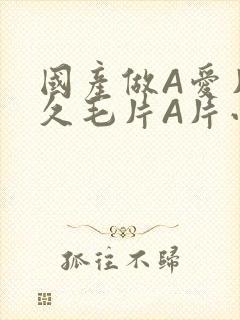 国产做A爱片久久毛片A片小说