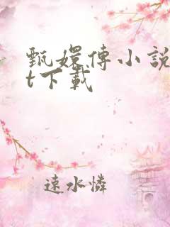 甄嬛传小说txt下载