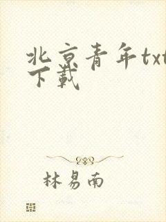 北京青年txt下载