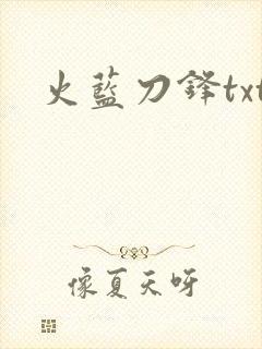 火蓝刀锋txt