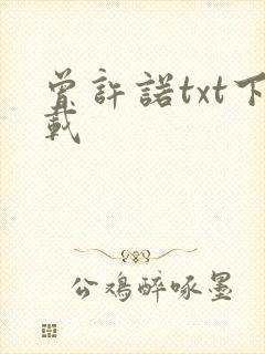 曾许诺txt下载