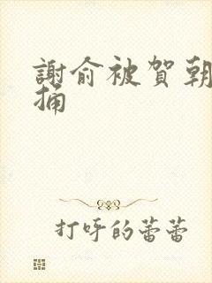 谢俞被贺朝站着捅