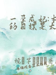 一孕成妃:本宫的目标是太后