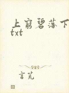 上穷碧落下黄泉txt