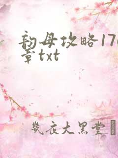 韵母攻略176章txt