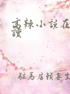 高辣小说在线阅读