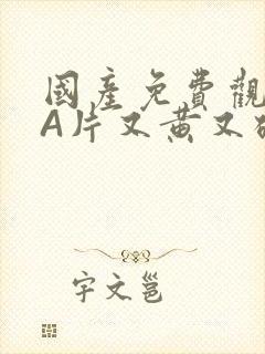 国产免费观看黄A片又黄又硬小说