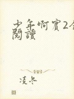 少年啊宾2全文阅读