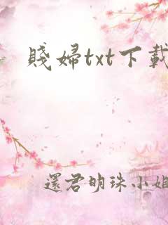 贱妇txt下载