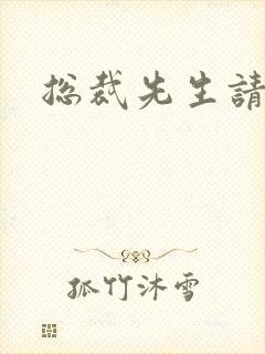 总裁先生请低调