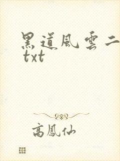 黑道风云二十年 txt