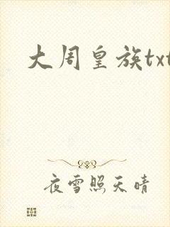 大周皇族txt