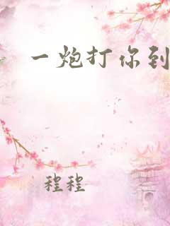 一炮打你到天亮