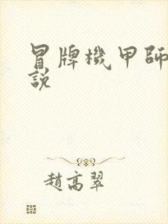 冒牌机甲师 小说