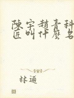 陈宇赵青科学巨匠叫什么名字