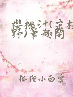 樱桃汁(宋枝江野)笔趣阁