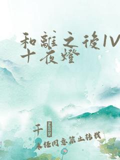 和离之后1V1十夜灯