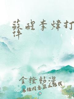 苏醒李炜打架事件