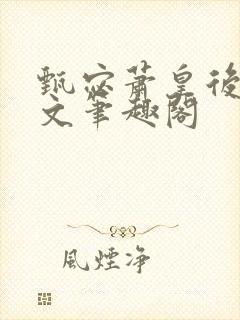 甄宓萧皇后高干文笔趣阁