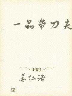 一品带刀夫人