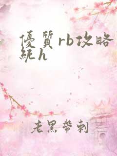 优质rb攻略系统h