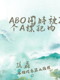 ABO同时被2个A标记肉