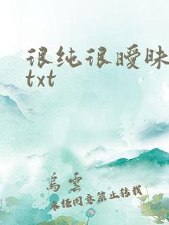 很纯很暧昧全集txt