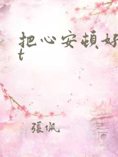 把心安顿好txt