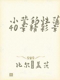 小莹的性荡生活40章精彩章节