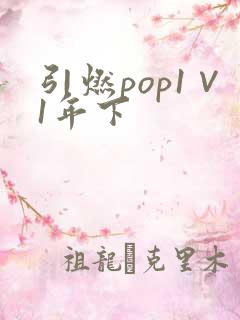 引燃pop1∨1年下