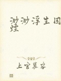 渺渺浮生因你成烟