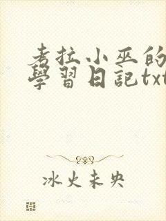 考拉小巫的英语学习日记txt