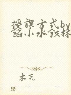 授课方式by肉馅小水饺林清