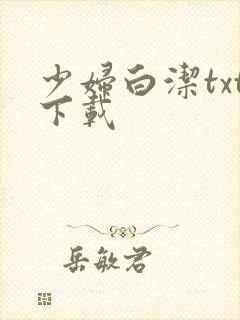 少妇白洁txt下载