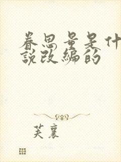 眷思量是什么小说改编的