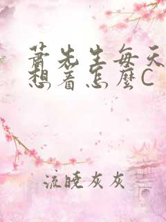 萧先生每天都在想着怎么C