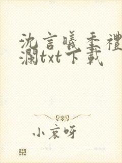 沈言曦季礼叶秋澜txt下载