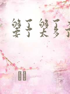 够了 够了 不要了 太多了