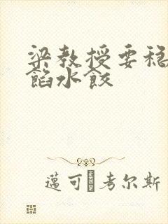 梁教授要稳住肉馅水饺