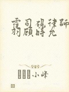 霍司砚律师温知羽顾时允