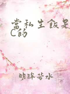 当私生饭是要挨C的